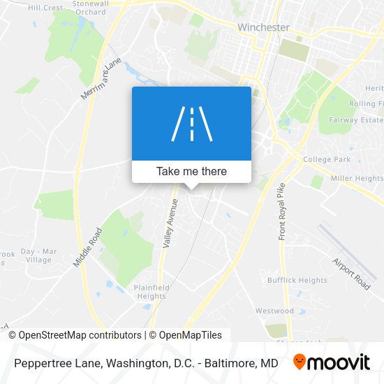 Peppertree Lane map
