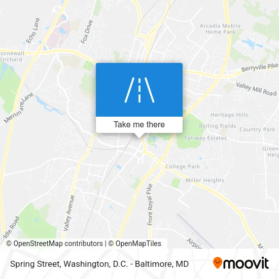 Spring Street map