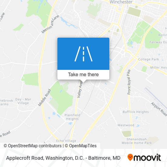 Mapa de Applecroft Road