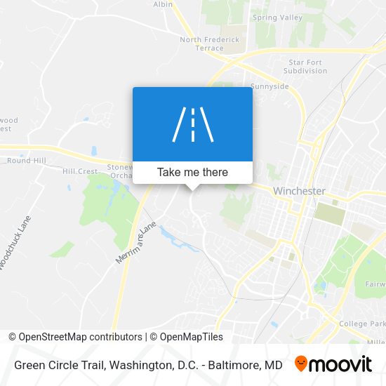 Green Circle Trail map
