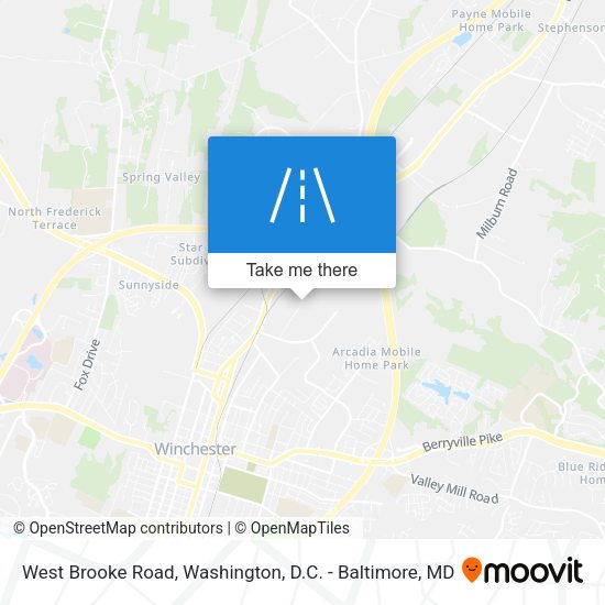Mapa de West Brooke Road