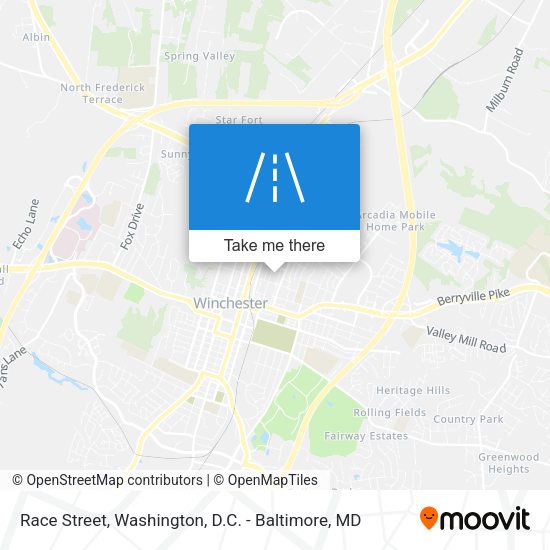 Race Street map