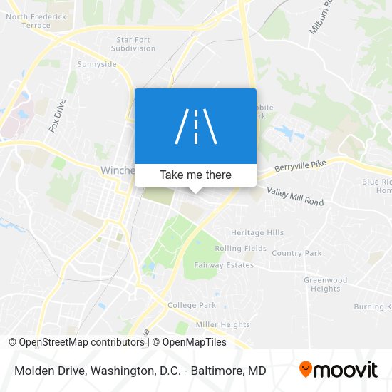 Mapa de Molden Drive