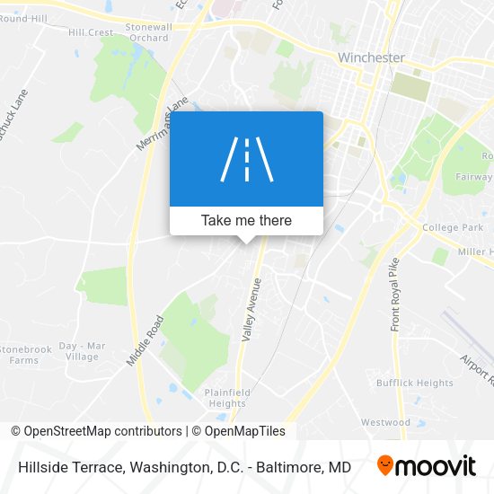 Mapa de Hillside Terrace