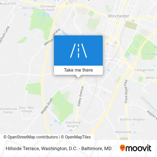 Hillside Terrace map