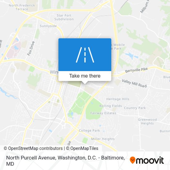North Purcell Avenue map