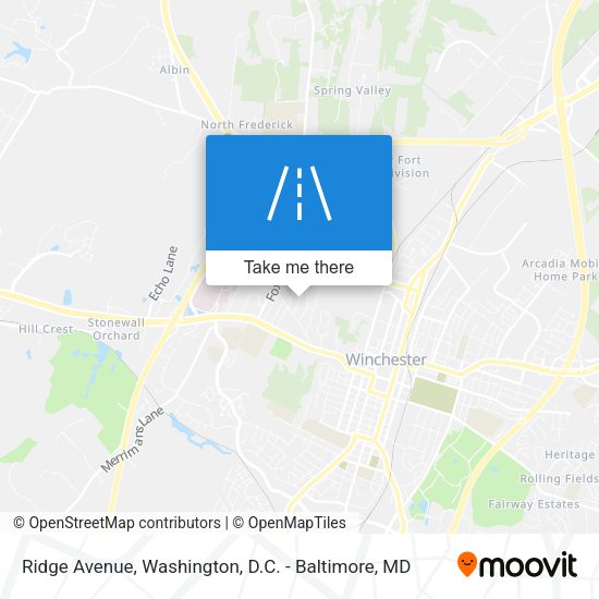 Mapa de Ridge Avenue