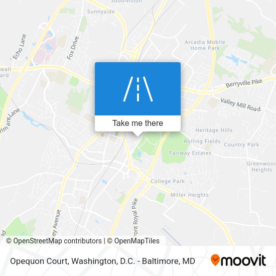 Opequon Court map