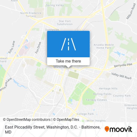 East Piccadilly Street map