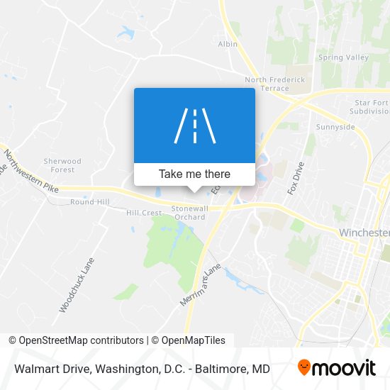 Mapa de Walmart Drive