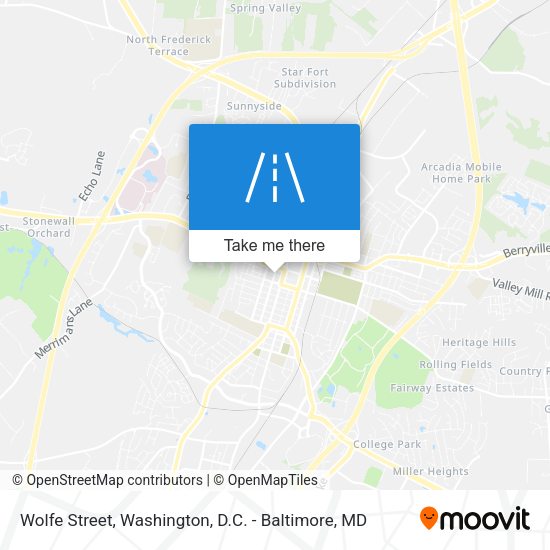 Wolfe Street map