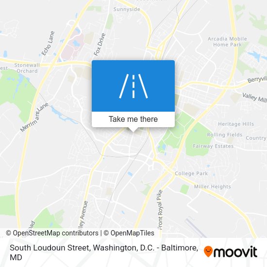 South Loudoun Street map