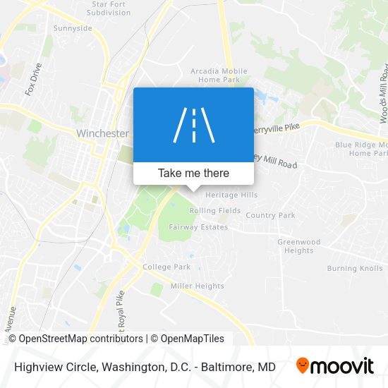 Highview Circle map