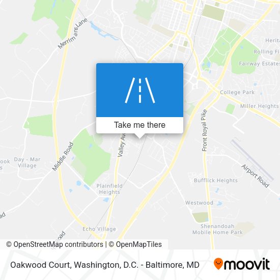 Mapa de Oakwood Court