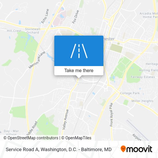 Mapa de Service Road A