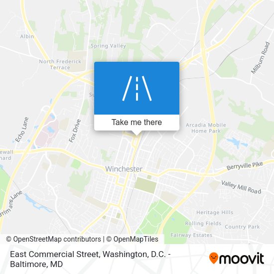 East Commercial Street map