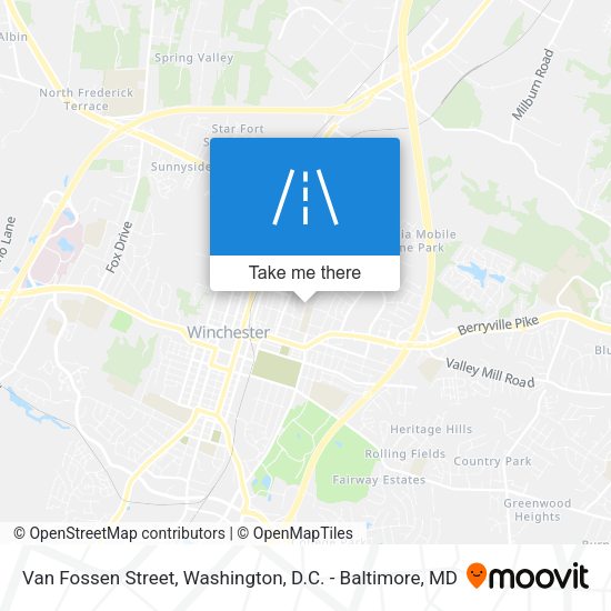 Van Fossen Street map