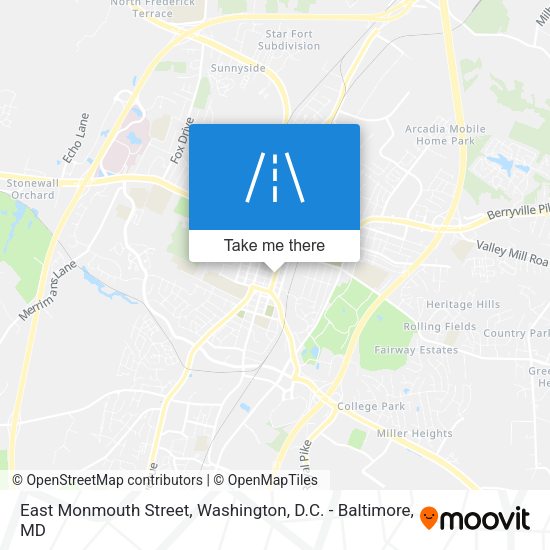 East Monmouth Street map