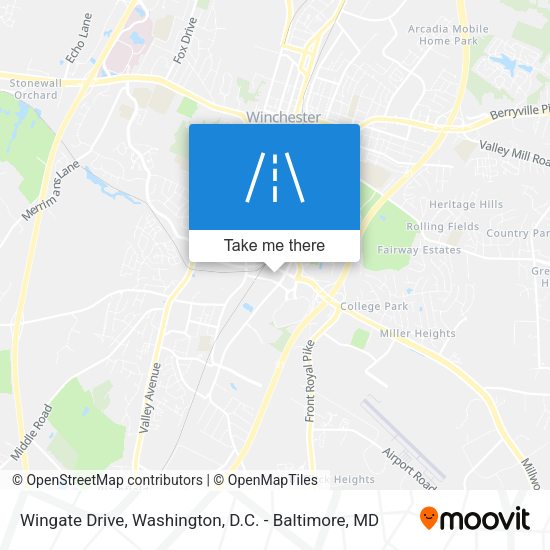 Wingate Drive map