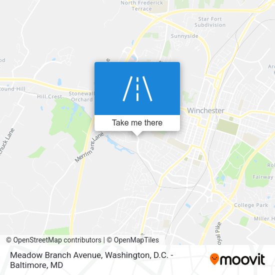 Mapa de Meadow Branch Avenue