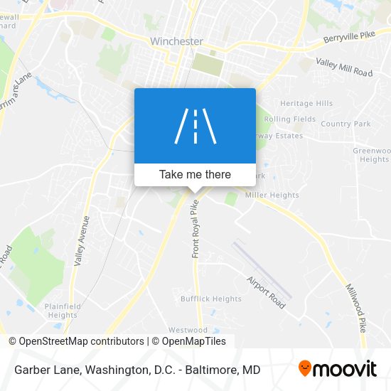 Garber Lane map