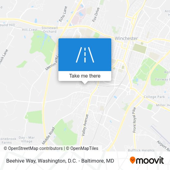 Beehive Way map