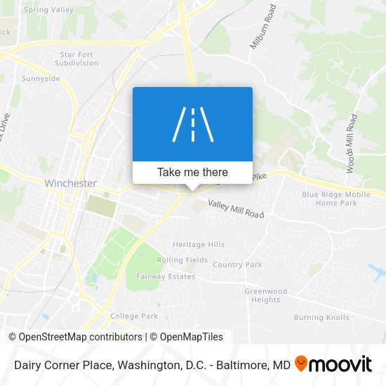 Dairy Corner Place map