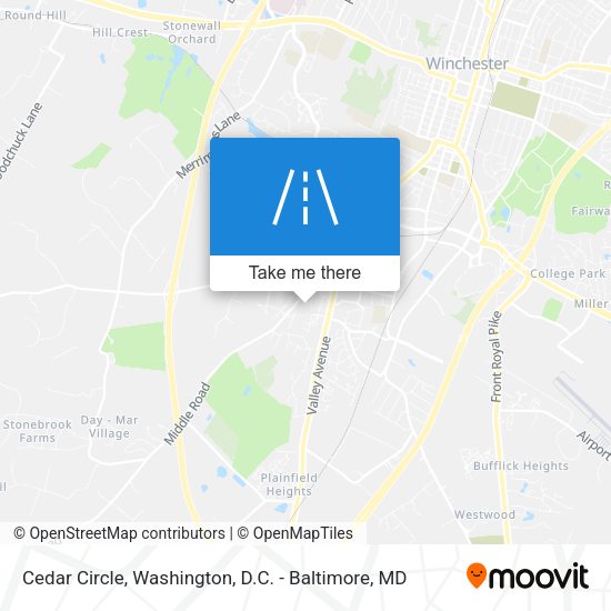 Cedar Circle map