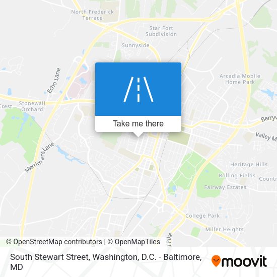 South Stewart Street map