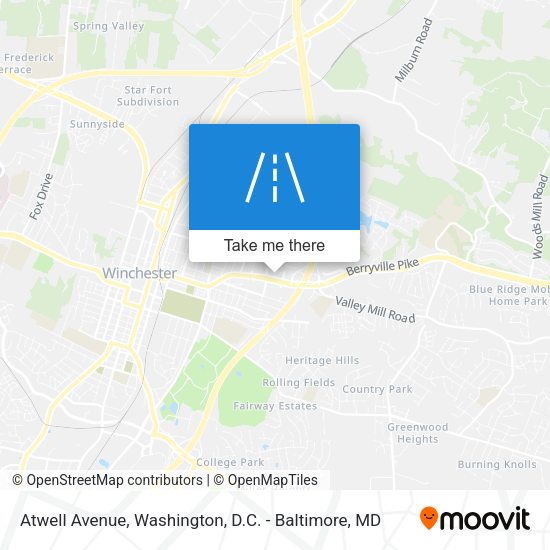 Atwell Avenue map