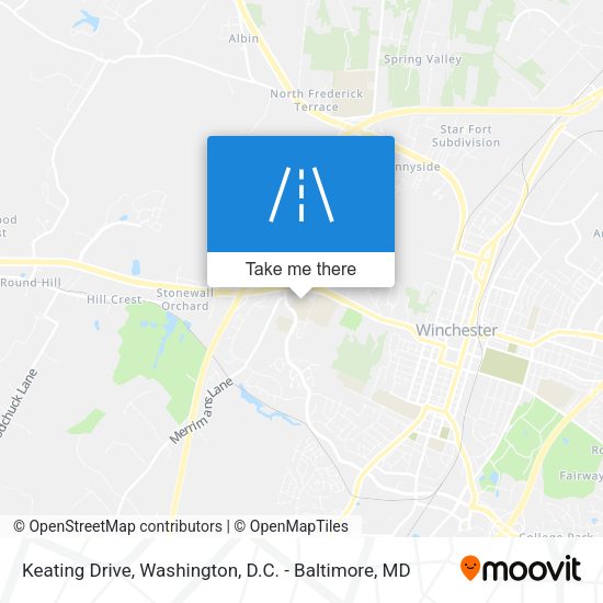Keating Drive map