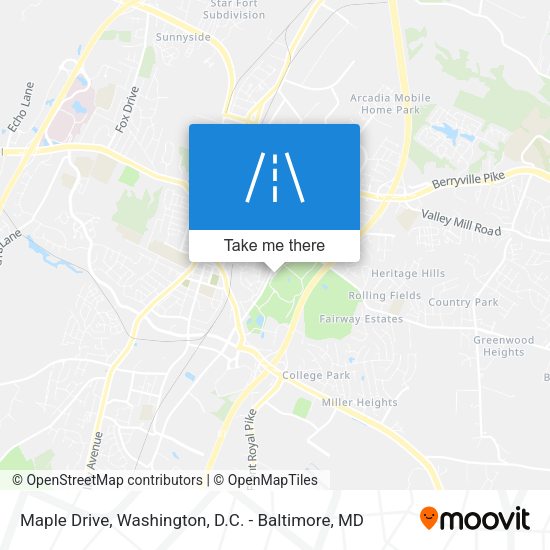 Maple Drive map