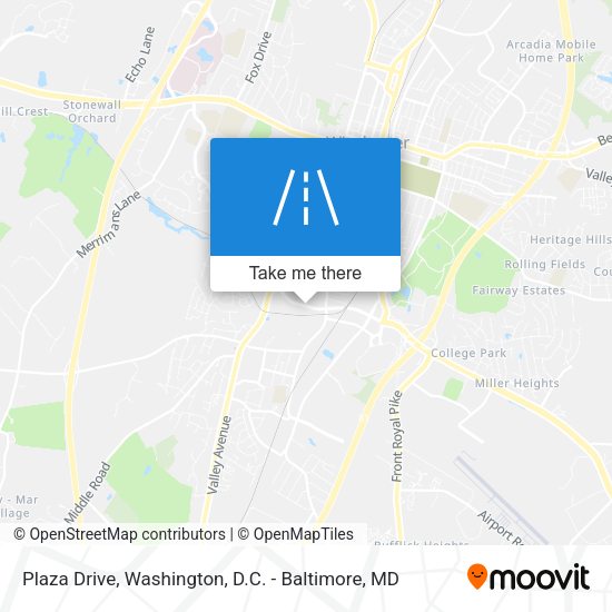 Plaza Drive map