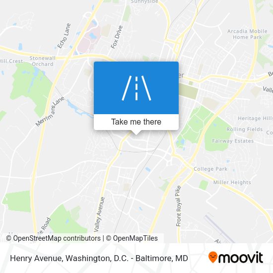 Henry Avenue map