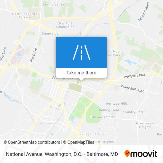 Mapa de National Avenue
