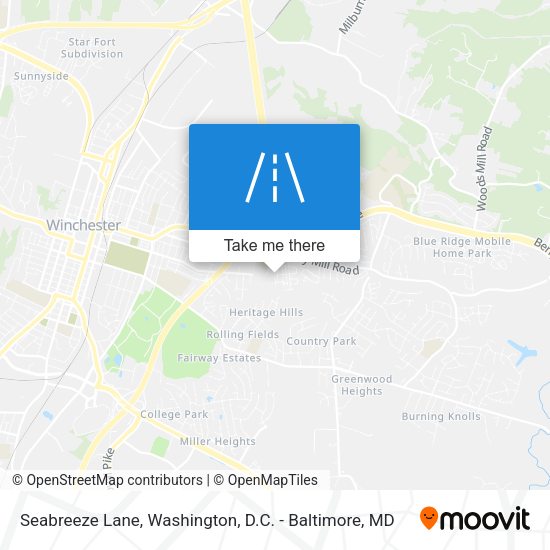 Seabreeze Lane map