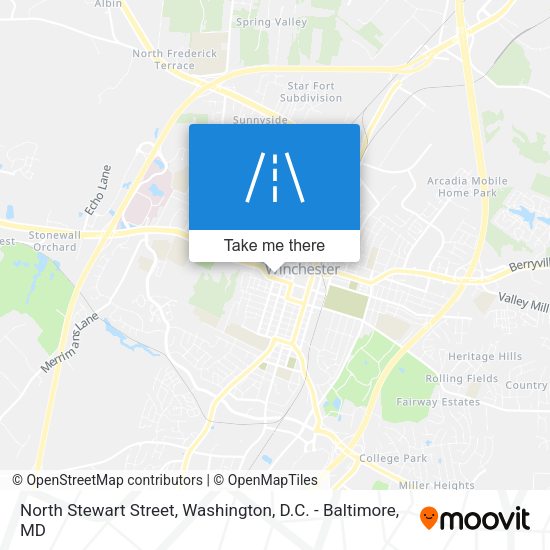 North Stewart Street map