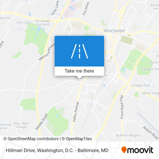 Mapa de Hillman Drive
