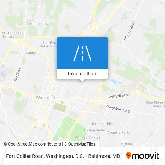 Mapa de Fort Collier Road
