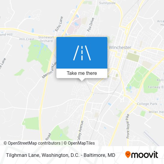 Tilghman Lane map