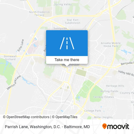 Parrish Lane map