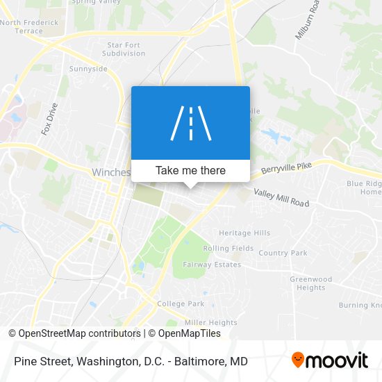 Pine Street map