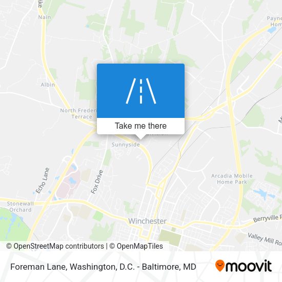 Foreman Lane map