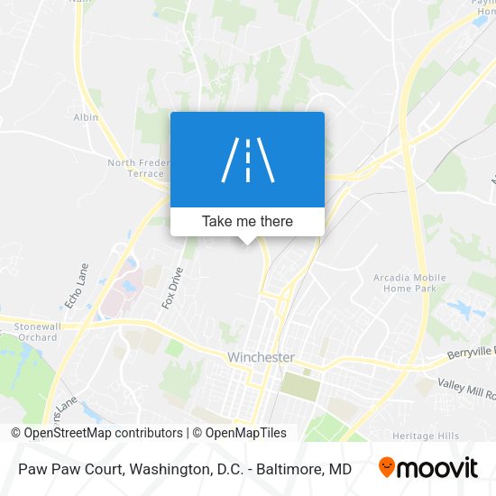 Paw Paw Court map