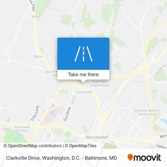 Clarkville Drive map