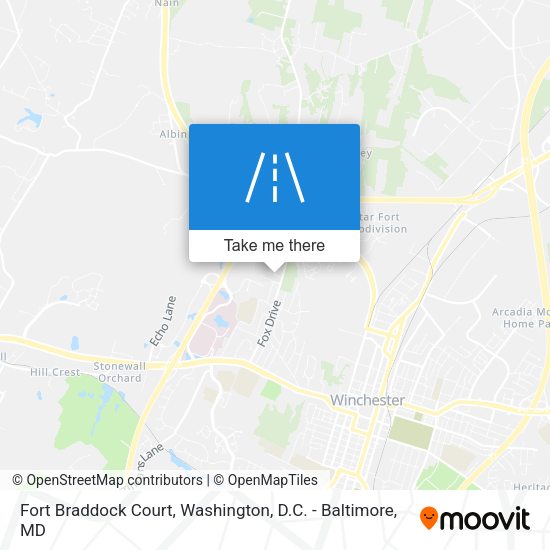 Mapa de Fort Braddock Court