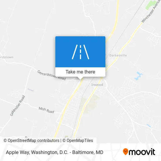 Apple Way map