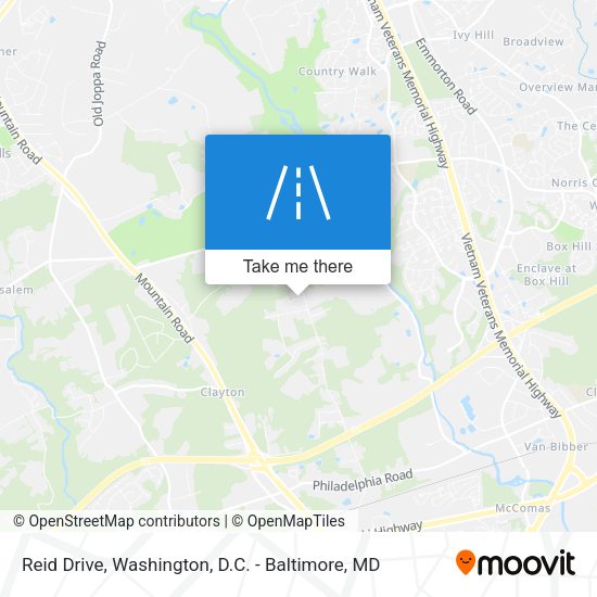Mapa de Reid Drive