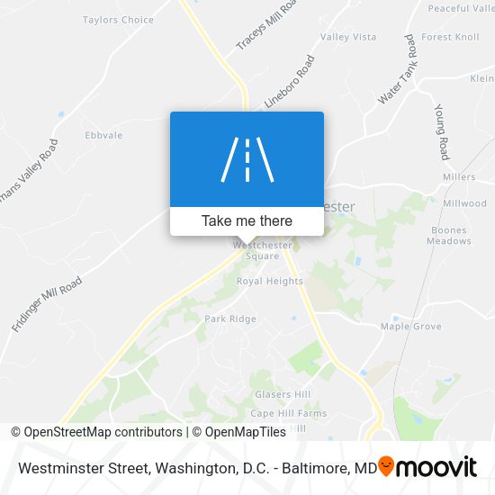 Westminster Street map
