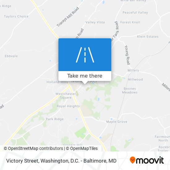 Victory Street map